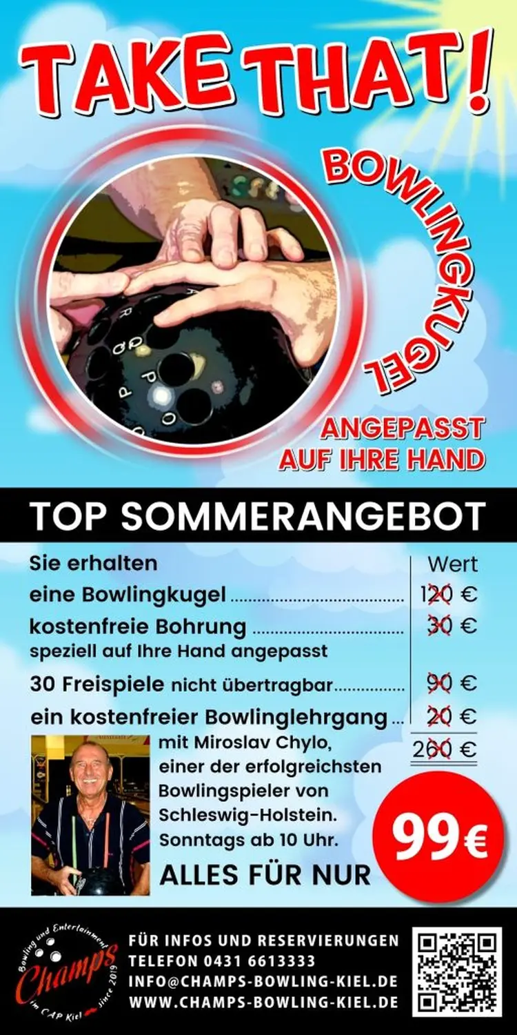 Champs Bowling Kiel GmbH Bowling-Proshop Gutschein