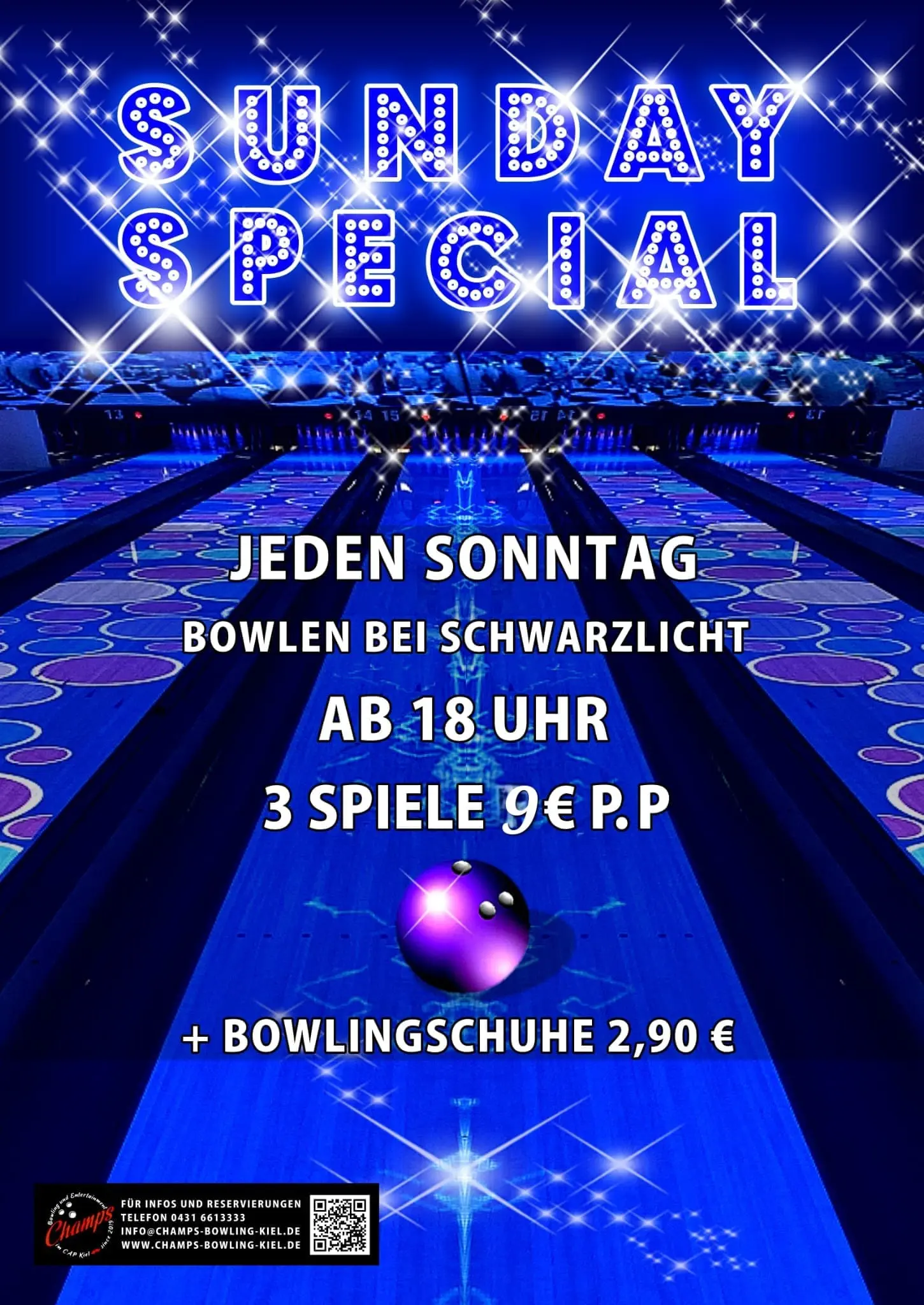 Champs Bowling Kiel GmbH bietet